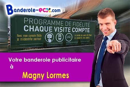 Banderole personnalisée pour vos manifestations à Magny-Lormes (Nièvre/58800)
