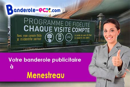 Banderole publicitaire pour vos manifestations à Menestreau (Nièvre/58410)