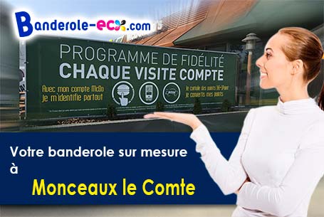 Banderole publicitaire pour vos manifestations à Monceaux-le-Comte (Nièvre/58190)