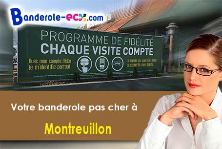 Banderole pas cher pour vos manifestations à Montreuillon (Nièvre/58800)