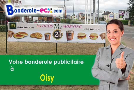 Banderole personnalisée pour vos manifestations à Oisy (Nièvre/58500)