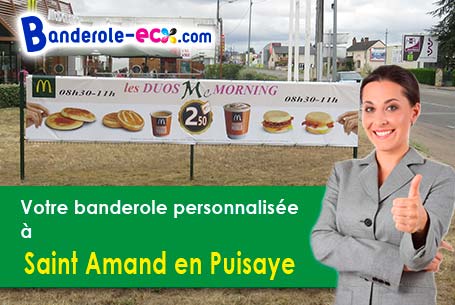 Banderole publicitaire pour vos manifestations à Saint-Amand-en-Puisaye (Nièvre/58310)