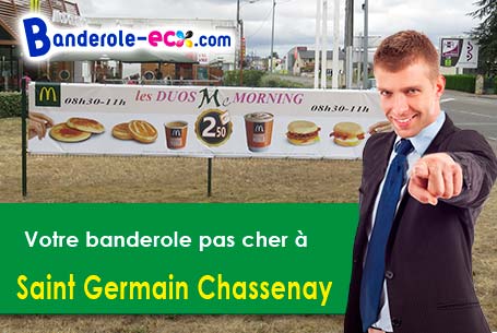 Banderole pas cher pour vos manifestations à Saint-Germain-Chassenay (Nièvre/58300)