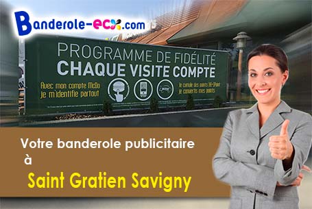 Banderole pas cher pour vos manifestations à Saint-Gratien-Savigny (Nièvre/58340)