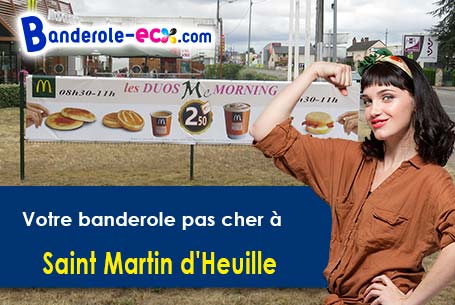 Banderole pas cher pour vos manifestations à Saint-Martin-d'Heuille (Nièvre/58130)