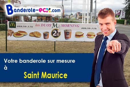 Banderole pas cher pour vos manifestations à Saint-Maurice (Nièvre/58330)