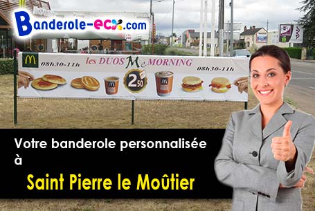 Banderole publicitaire pour vos manifestations à Saint-Pierre-le-Moûtier (Nièvre/58240)