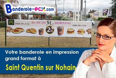 Banderole publicitaire pour vos manifestations à Saint-Quentin-sur-Nohain (Nièvre/58150)