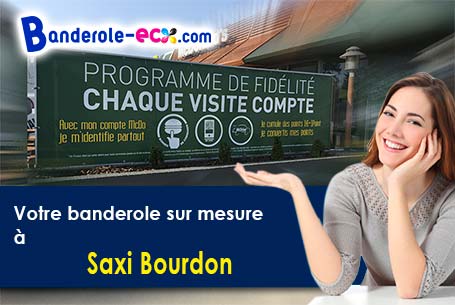 Banderole pas cher pour vos manifestations à Saxi-Bourdon (Nièvre/58330)