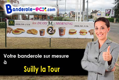 Banderole pas cher pour vos manifestations à Suilly-la-Tour (Nièvre/58150)