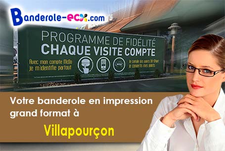 Banderole publicitaire pour vos manifestations à Villapourçon (Nièvre/58370)