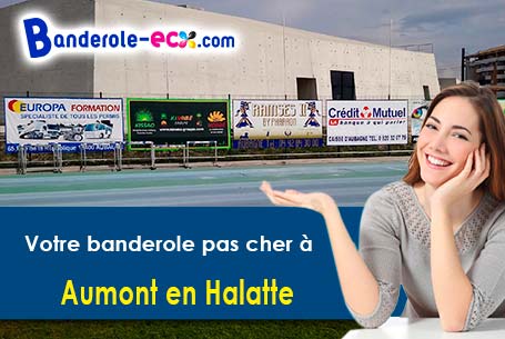 Impression sur mesure de banderole publicitaire à Aumont-en-Halatte (Oise/60300)