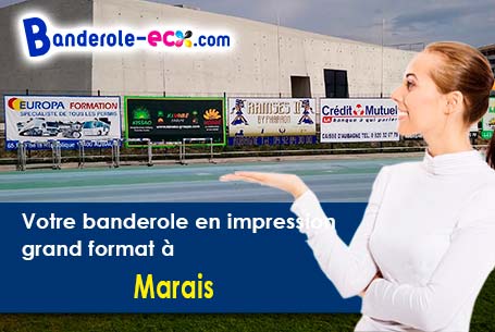 Impression sur mesure de banderole publicitaire à Marais (Oise/60000)