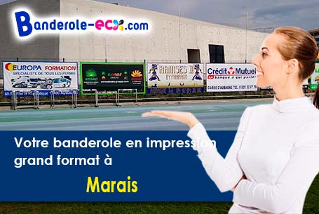 Impression sur mesure de banderole publicitaire à Marais (Oise/60000)