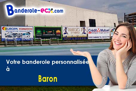 Impression sur mesure de banderole publicitaire à Baron (Oise/60300)