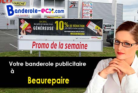 Impression sur mesure de banderole publicitaire à Beaurepaire (Oise/60700)