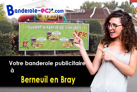 Impression sur mesure de banderole publicitaire à Berneuil-en-Bray (Oise/60390)