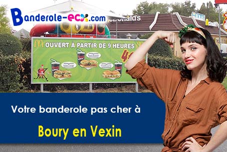 Impression sur mesure de banderole pas cher à Boury-en-Vexin (Oise/60240)