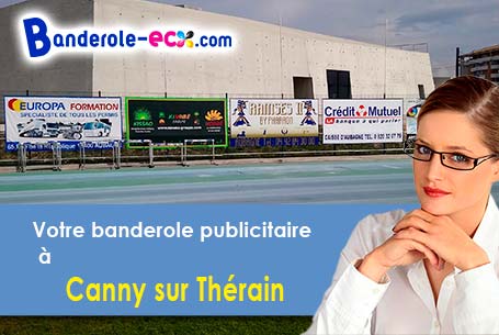 Impression sur mesure de banderole publicitaire à Canny-sur-Thérain (Oise/60220)