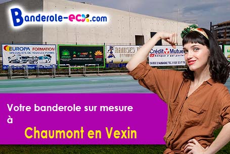 Impression sur mesure de banderole publicitaire à Chaumont-en-Vexin (Oise/60240)