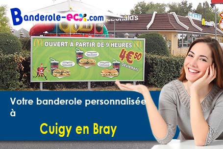 Impression sur mesure de banderole personnalisée à Cuigy-en-Bray (Oise/60850)