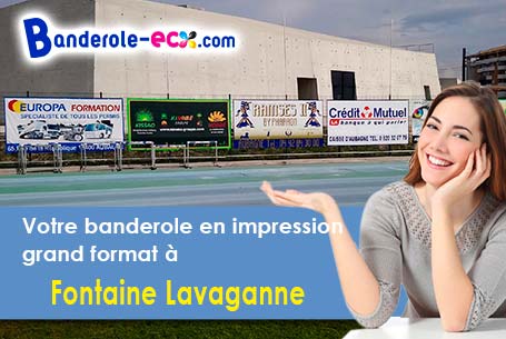 Impression sur mesure de banderole personnalisée à Fontaine-Lavaganne (Oise/60690)