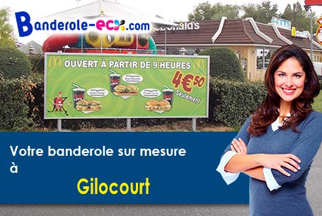 Impression sur mesure de banderole personnalisée à Gilocourt (Oise/60129)