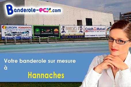 Impression sur mesure de banderole personnalisée à Hannaches (Oise/60650)