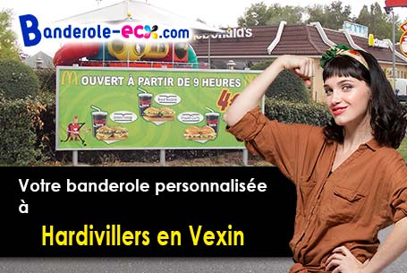 Impression sur mesure de banderole pas cher à Hardivillers-en-Vexin (Oise/60240)