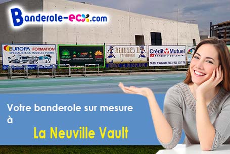Impression sur mesure de banderole personnalisée à La Neuville-Vault (Oise/60112)