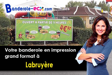 Impression sur mesure de banderole publicitaire à Labruyère (Oise/60140)