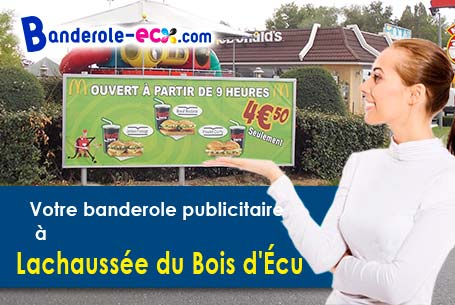 Impression sur mesure de banderole publicitaire à Lachaussée-du-Bois-d'Écu (Oise/60480)