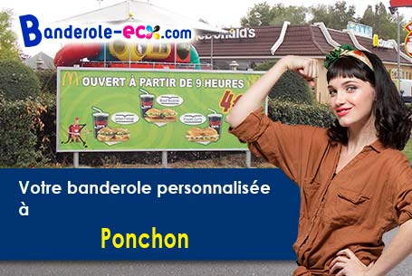 Impression sur mesure de banderole personnalisée à Ponchon (Oise/60430)
