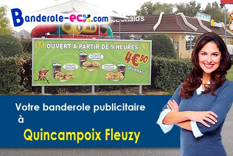 Impression sur mesure de banderole publicitaire à Quincampoix-Fleuzy (Oise/60220)