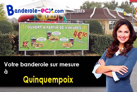 Impression sur mesure de banderole publicitaire à Quinquempoix (Oise/60130)