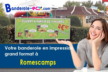 Impression sur mesure de banderole publicitaire à Romescamps (Oise/60220)