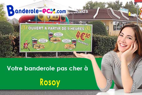 Impression sur mesure de banderole personnalisée à Rosoy (Oise/60140)