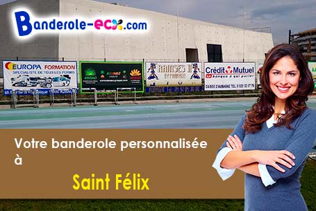 Impression sur mesure de banderole pas cher à Saint-Félix (Oise/60370)