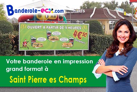 Impression sur mesure de banderole publicitaire à Saint-Pierre-es-Champs (Oise/60850)
