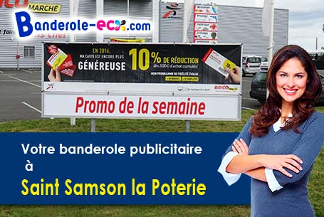 Impression sur mesure de banderole publicitaire à Saint-Samson-la-Poterie (Oise/60220)