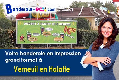 Impression sur mesure de banderole pas cher à Verneuil-en-Halatte (Oise/60550)