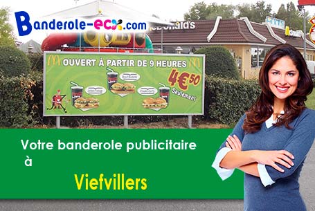 Impression sur mesure de banderole pas cher à Viefvillers (Oise/60360)