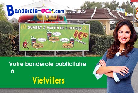 Impression sur mesure de banderole pas cher à Viefvillers (Oise/60360)