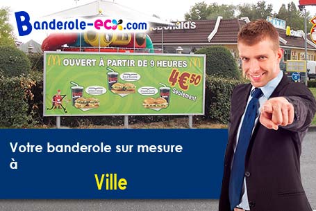 Impression sur mesure de banderole pas cher à Ville (Oise/60400)