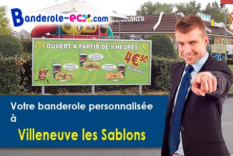 Impression sur mesure de banderole pas cher à Villeneuve-les-Sablons (Oise/60175)
