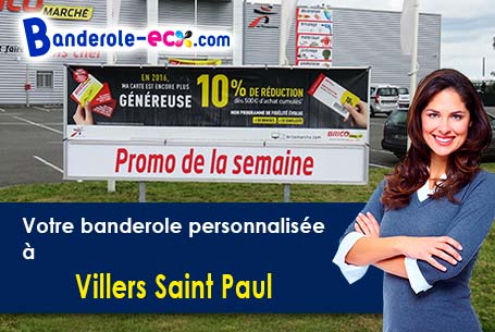 Impression sur mesure de banderole pas cher à Villers-Saint-Paul (Oise/60870)