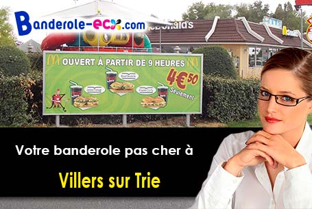 Impression sur mesure de banderole personnalisée à Villers-sur-Trie (Oise/60590)