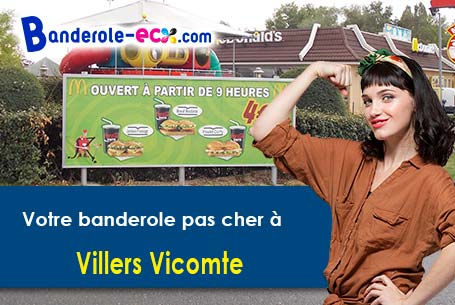 Impression sur mesure de banderole personnalisée à Villers-Vicomte (Oise/60120)