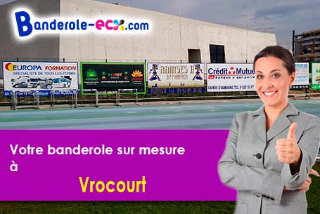 Impression sur mesure de banderole personnalisée à Vrocourt (Oise/60112)