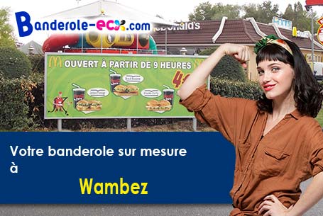 Impression sur mesure de banderole publicitaire à Wambez (Oise/60380)